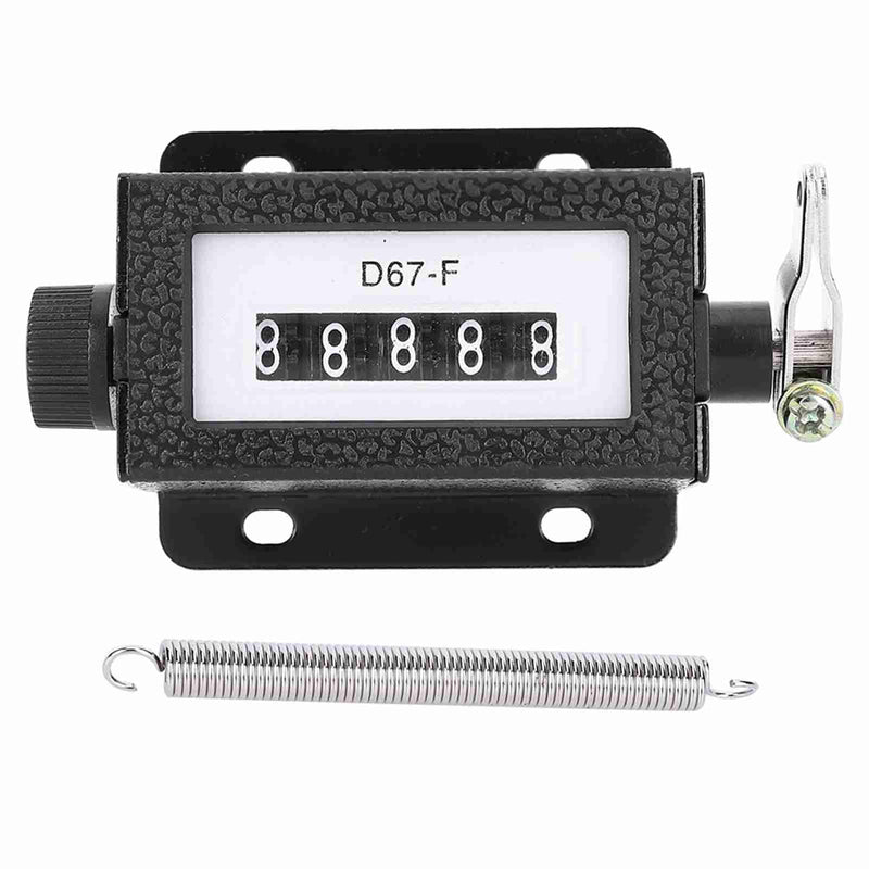 5-Digit Mechanical Counter Manual Manual Pull Counter Resettable 0-99999 for Baling Press Textile Industry and Mechanical Engineering
