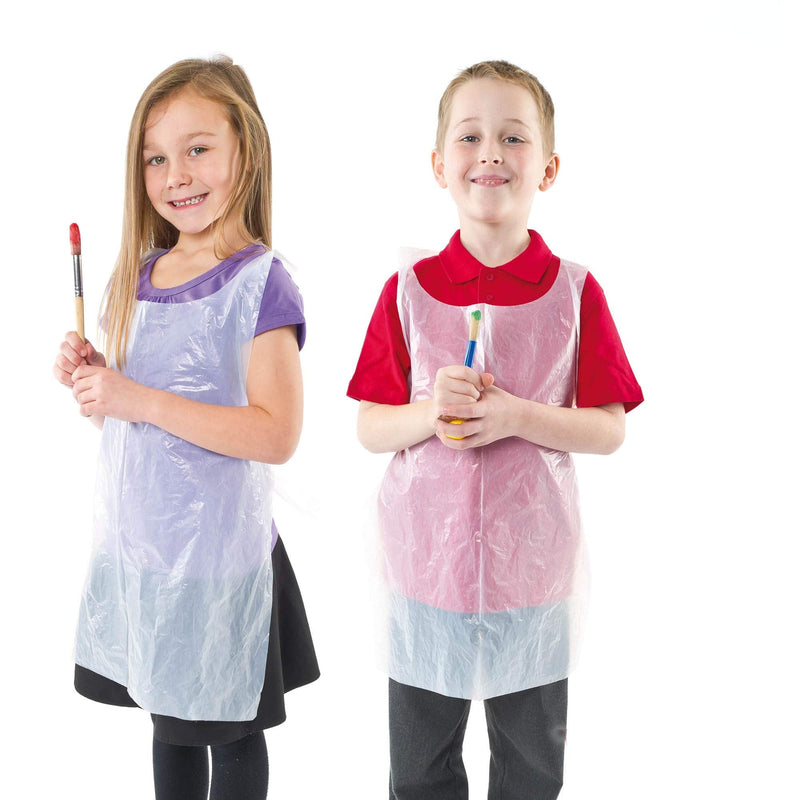 Baker Ross disposable aprons (50 pieces), ‎32.5 x 20 x 1.5 cm; 240 grams ‎32.5 x 20 x 1.5 cm; 240 Grams (Pack of 2)