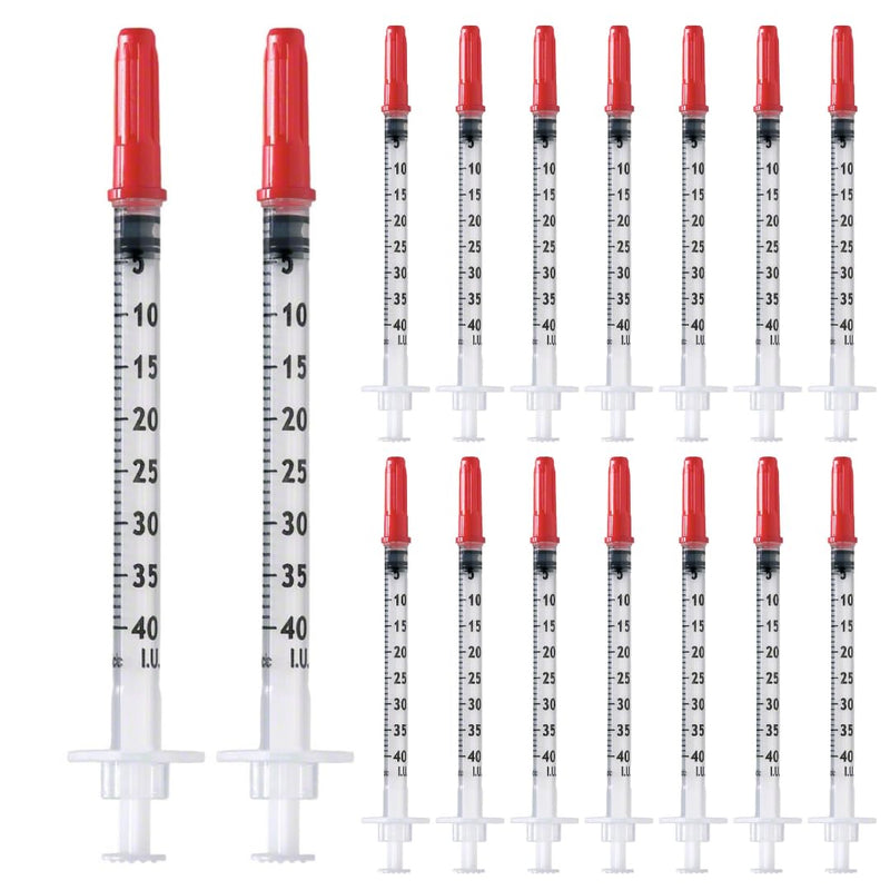 100pcs 1ml/cc U40 Plastic Tube 29G (0.33 x 12.7mm), Multi-Purpose Measuring Tools, Individually Wrapped (29G 1/2")