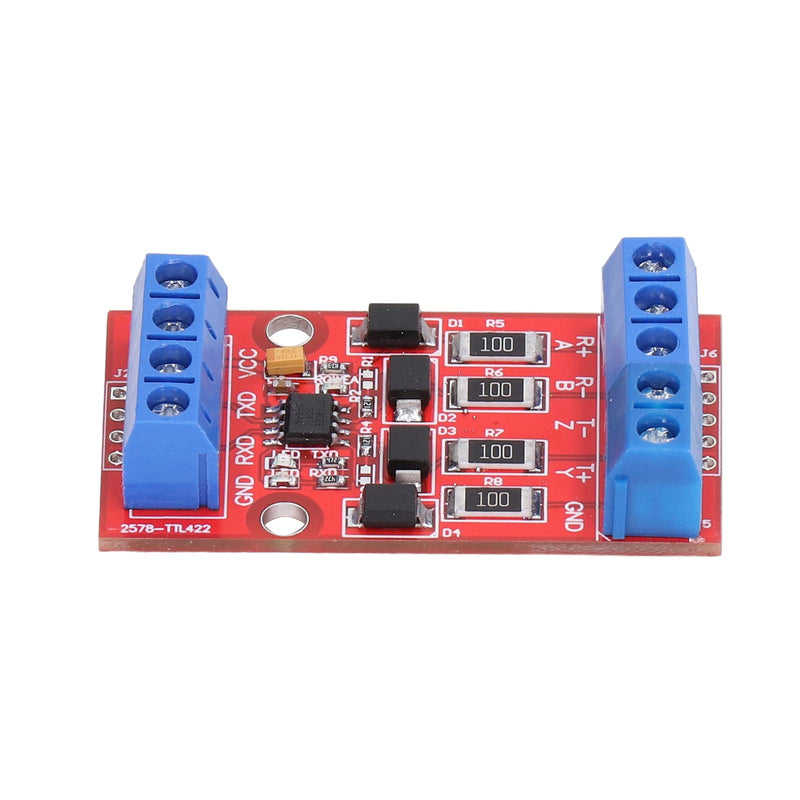 Fafeicy RS422 to TTL Level Converter Module, Bi-Directional UART Serial Port Conversion Board, 5V, Surge and Over Current Protection, SMD Components | Bi-directional full duplex with surge protection, for embedded projects and industrial automation