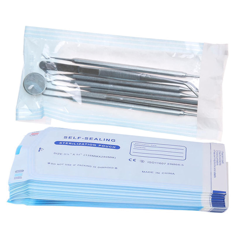 Sterilization bags, self-sealing sterilization bags, closure sterilization bags, disposable sterilization bags, dental self-sealing sterilization bags, disposable sterilization bags,