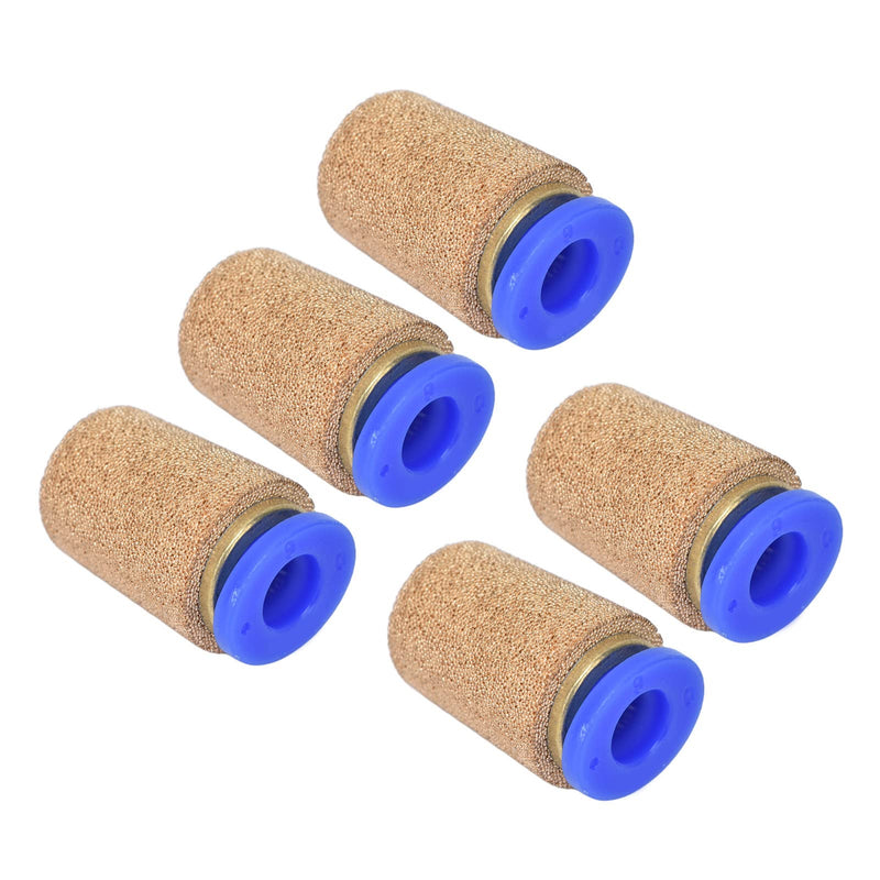 Pack of 5 Air Pneumatic Silencers, Exhaust Silencers, Noise Filter, Reducer Hardware, PSF6 Pneumatic Exhaust Silencer
