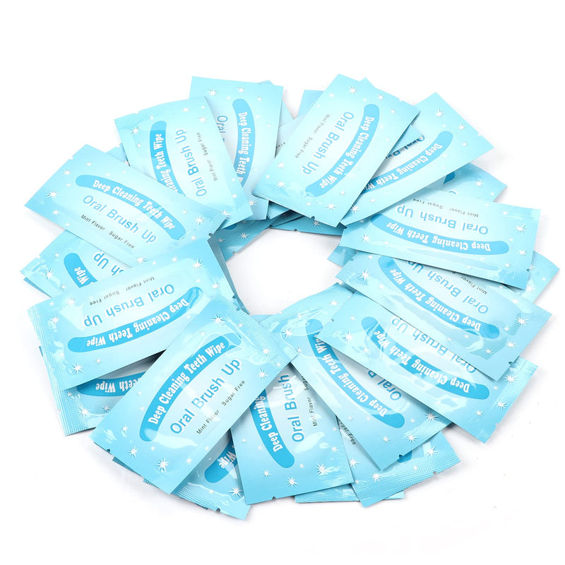50 Pcs Teeth Cleaning Cloth Teeth Cleaning Tool for Mouth and Deep Cleaning