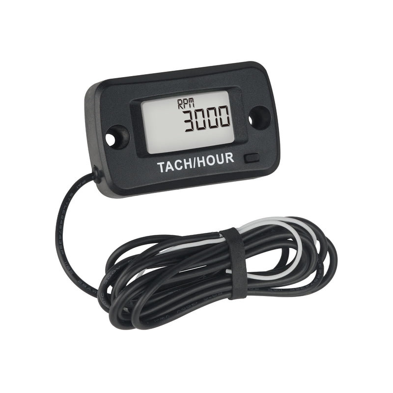NR-HM019R Waterproof Digital LCD Hour Meter Speedometer Maintenance Meter for Petrol Engines, Paramotors, Chainsaws, Generators, Mowers, Model Boats