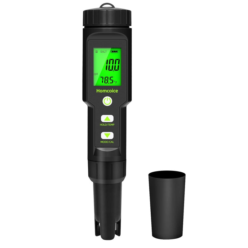 Homcoice PH Meter 5 in 1 Salinity TDS EC Temperature pH Tester Acqua IP67 Waterproof 0.01 high precision digital water quality tester with ATC function