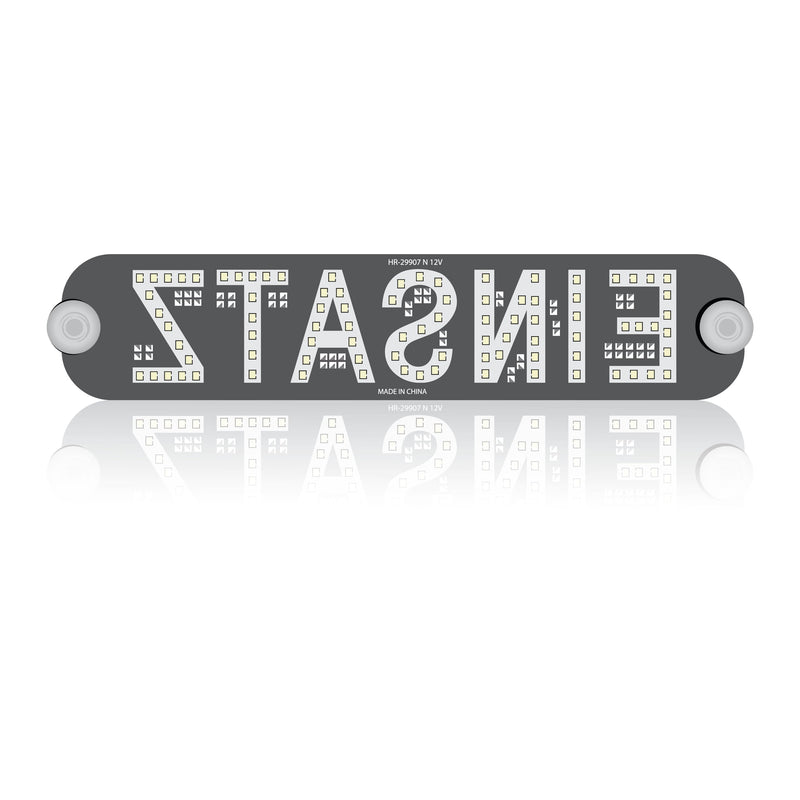 Front warning system emergency sign roof attachment LED sign fire department police rescue service emergency doctor front flasher fire department sign Raptors LED technology use mirror writing
