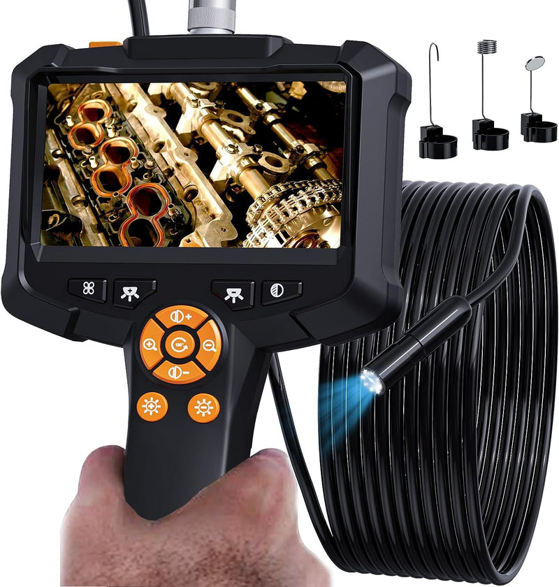 Daxiongmao Boroscope, Endoscope Camera with Light, IP67 Waterproof Endoscope, 1080P HD Inspection Camera, Boroscope Camera with Light, 16.5ft Flexible Endoscope Camera, Gadgets for Men (4.3") 01-16.5FT