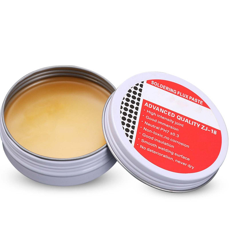 Solder paste, solder paste, soldering flux, lead-free flux paste, rosin soldering paste flux, as a flux for soft soldering for soldering surface mountable components, 50g