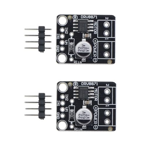 Hailege 2pcs DRV8871 DC Motor Drive Module for DC Brush Motor DC Drive Breakout Board H Bridge 6.5V-45V 3.6A Max for PWM Control