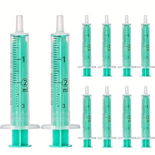 MedixX Disposable Syringes 2 ml without Needles in Various Sizes for Hobby and DIY Syringes Individually Sterile Packed in Practical Sliding Seal Bag (10 x 2 ml) 10 x 2 ml
