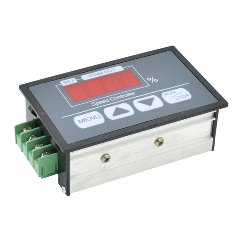Aideepen PWM DC Motor Speed Controller DC 6-60V 12V 24V 36V 48V 30A Speed Adjustable Stepless Controller with Slow Start/Stop Setting PWM Motor Speed Controller (Button)