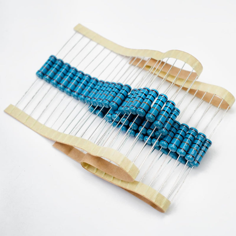 Innfeeltech 50 Pcs 2W 1% Tolerance 100K Ohm Metal Film Resistor Resistance for DIY Project and Experiments 2W 100KΩ