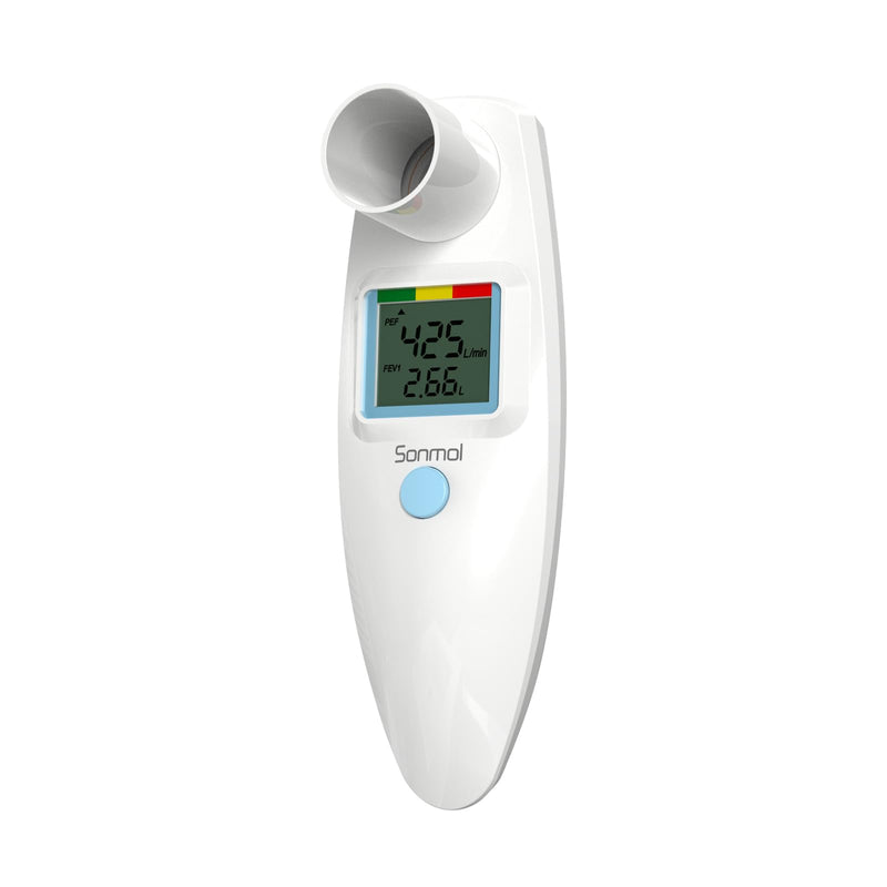 Peak Flow Meter for Adults Children Digital Spirometer for Asthma COPD PEF FEV1 Monitor