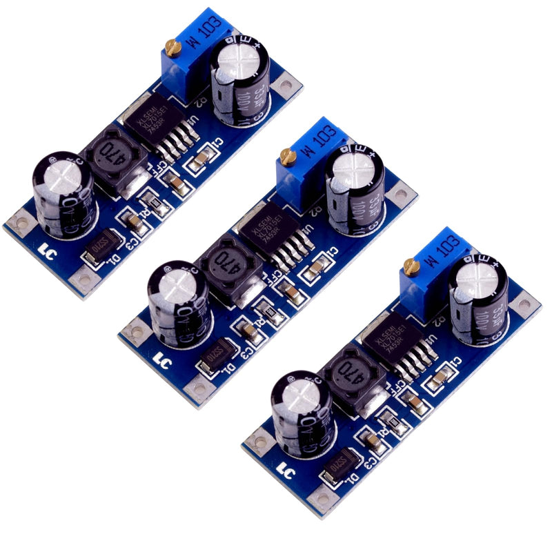 DC-DC Step Down Converter 5-80V to 5-20V Voltage Regulator XL7015 LAOMAO Voltage Regulator Power Supple Power Supply Module (Pack of 3)