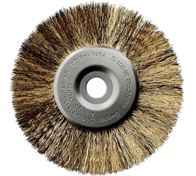 Gardena Joint Brush Steel Wire: Accessory and Replacement Part for the EasyWeed 1800/18V P4A Cordless Grout Brush for Weed Removal on Insensitive Outdoor Surfaces, with Steel Wire Bristles (14821-20)