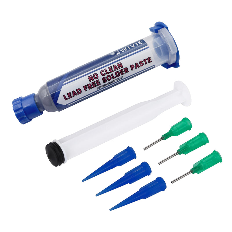 Sn42/Bi58 T4 Lead-Free Solder Paste, No Cleaning Required, Melting Point 138℃, Supplied By WIVIE (40g) 40g