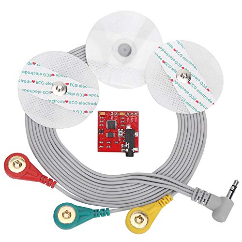 EMG Muscle Sensor, Electromyographic Sensor, Muscle Signal Sensor System with EMG Connection Cable + Test Suction Pad, for Measuring and Observing Muscle Activity