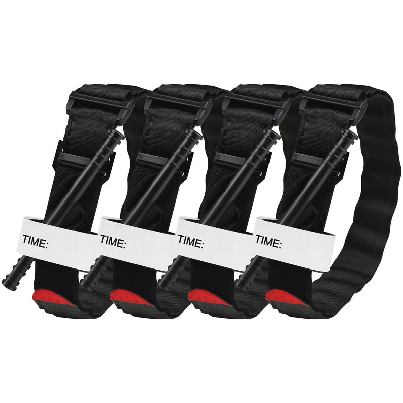 Tourniquet, Rotating Single Handed Application Tourniquets for Military Hiking Tactical First Aid Medical Battle, Effective and Fast Life-Saving Bleeding Control Combat, 4 Pack