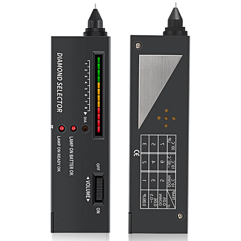 Diamond Tester, Electronic Jewelry Tester, Portable Testing Tool Set, Professional High-Precision Practice Diamond Selector, Jewelry Diamond Tester for Diamond, Crystal, Agate, Jade