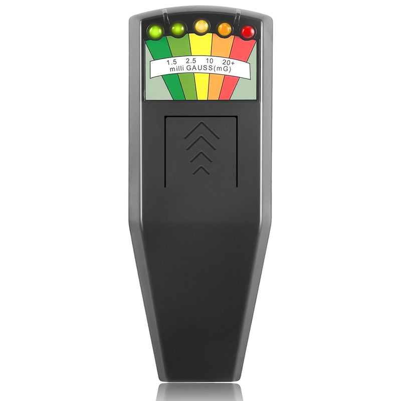 K2 EMF Meter, Handheld Electromagnetic Radiation Detector, 5 LED Ghost Hunting Detector, EMF Magnetic Field Monitor, for Office, Home, Ghost Hunting, 50Hz-20,000Hz, Black