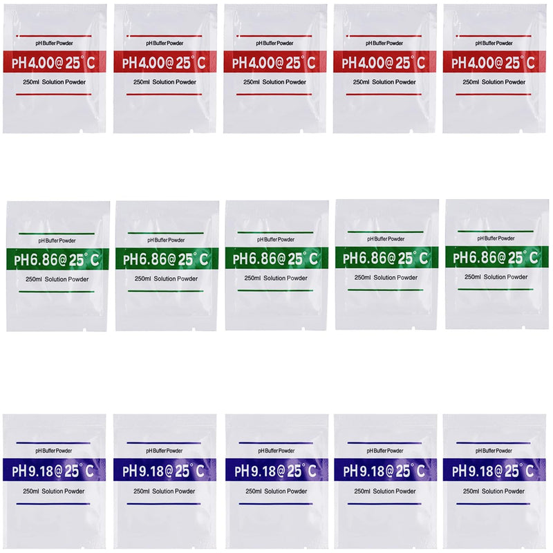 15x calibration powder for pH meter 4.00 | 6.86 | 9.18, pH calibration powder, calibration pH buffer solution set