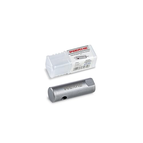 WERHE Adapter M14 for Earth Drill, Hardened Steel, Agitator, Polishing Machine | Internal thread, length 6 cm, diameter 2 cm, weight 100 g, fence post, well bore, assembly without tools