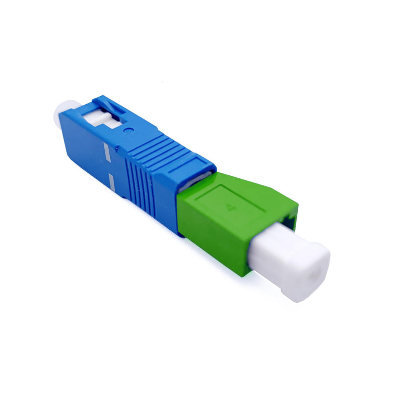 Elfcam - Fiber Optic Adapter for FRITZ! Box, Singlemode Simplex LC/APC Female/Female to SC/UPC Male Male, Fibre Interface Conversion for SFP, OTDR, VFL and Multimeter, Pack of 1 LC/APC Female - SC/UPC Male