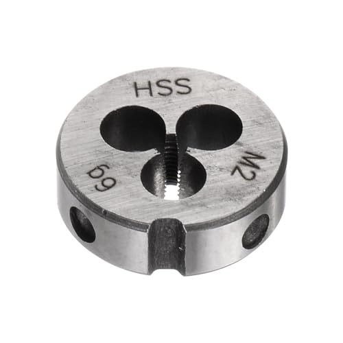 QUARKZMAN Round Die Metric M2 x 0.4 Thread (Right) High Speed Steel (HSS) Die Repair Tool M2 x 0,4