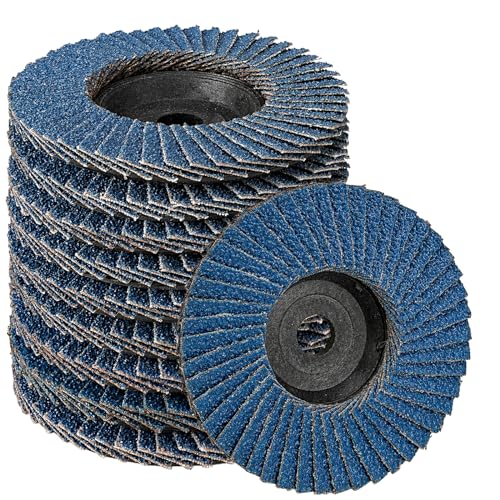 SIFANG Serrated Disc 76 Metal Grain 60 Flex Sanding Discs, Pack of 10 Mini Flex Discs 76 mm Angle Grinder Accessories for Metal Wood Steel Quick and Precise Cutting | For metal, wood, steel, grain 60, flex discs