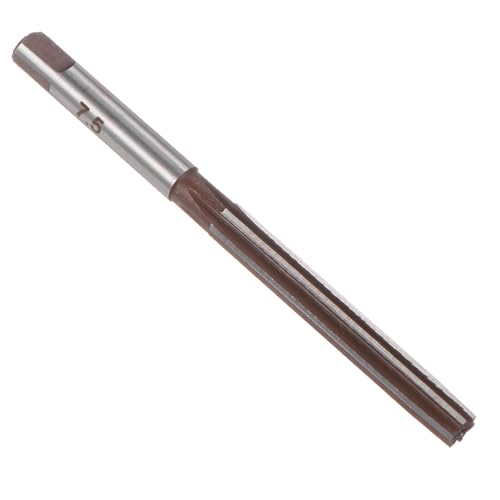 QUARKZMAN Hand Reamer 7.5mm Alloy Tool Steel H8 6 Straight Cutting Hand Router Bit Metric Reamer Drill Bit for Metal | 9SiCr Alloy Steel, For Metal Wood Hole Reaming, Cutting Tool