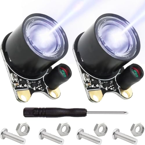 Infrared LED Module for Raspberry Pi Camera 3 W 850 nm IR Night Vision Infrared Spotlight Light Sensitive Lamp 2 Hole Spacing 13.66 mm Adjustable Resistance with Screwdriver Pack of 2