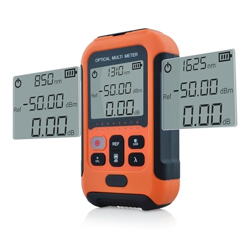 800~1700nm -50~+26dBm Optical Power Meter and 650nm 30km VFL FTTH Optical Fiber Power Meter with 2.5 mm Universal Plug and FC/UPC-LC/UPC Adapter-SS103PVC12 SS103PVC12(800~1700nm -50~+26dBm)