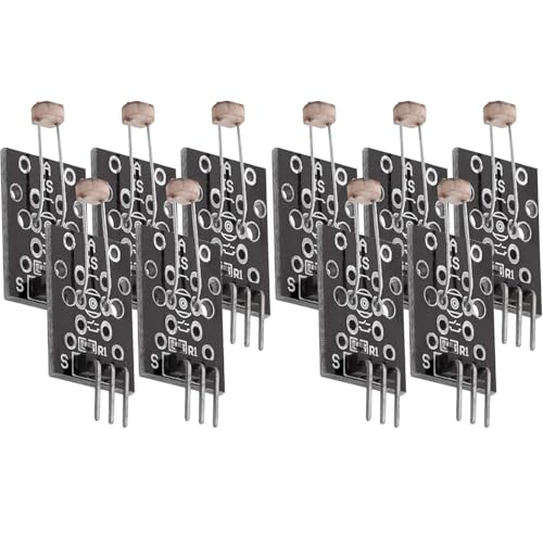 KY-018 LDR Light Sensor Module with Photoresistor (Pack of 10) | With output, brightness sensor, photoresistor module