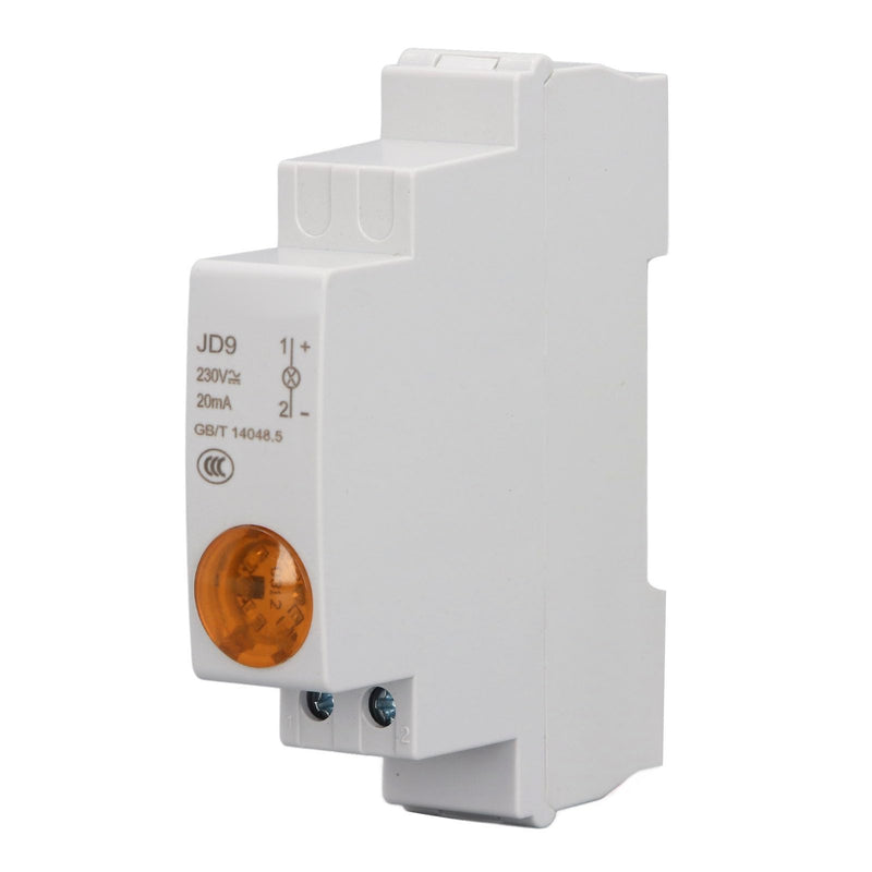 LED indicator light, DIN rail, control light for AC/DC 230V circuits (Yellow)