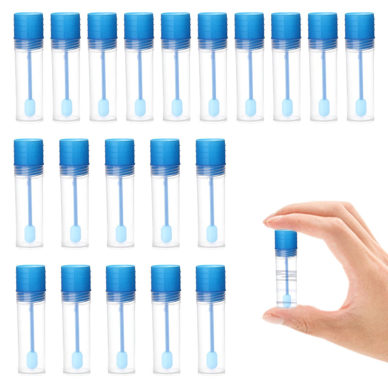 Pack of 20 Dog Fecal Sample Tubes | Sample tube, chair catcher for chair sample, chair sample tube with spoon, 15 ml faecal sample tube dog and cat, for pets