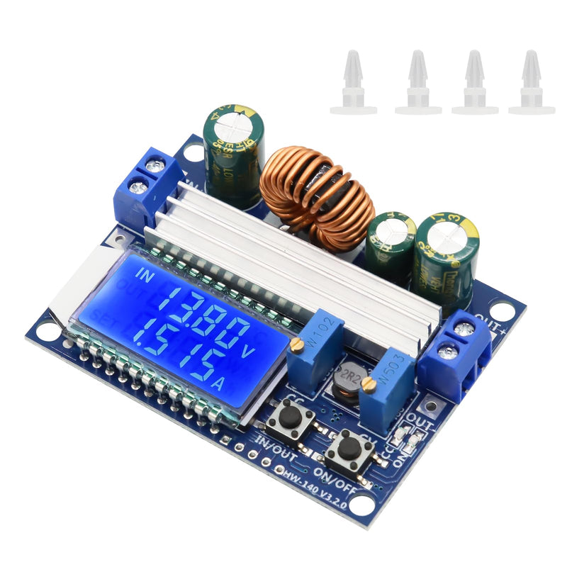 DC-DC Voltage Regulator Binghe Step Down Converter Buck Boost Converter Buck Converter with LCD Digital Display 5.5-30V to DC 0.5-30V Voltage Regulator Compatible with Arduino