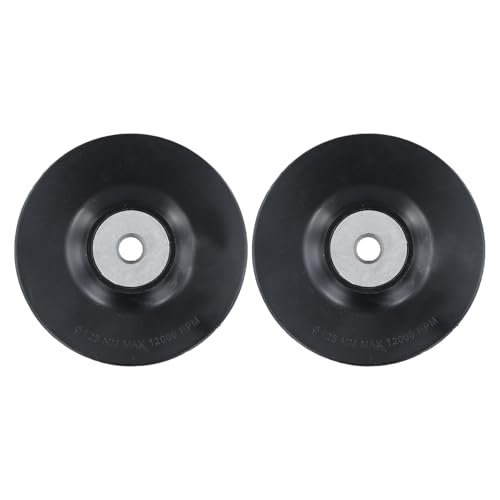 Pack of 2 Fibre Discs 125 mm Sanding Discs Angle Grinder Sanding Disc Grinding Attachment for Angle Grinders Compatible with Grinders and Grinders with an Inner Diameter of 14 mm