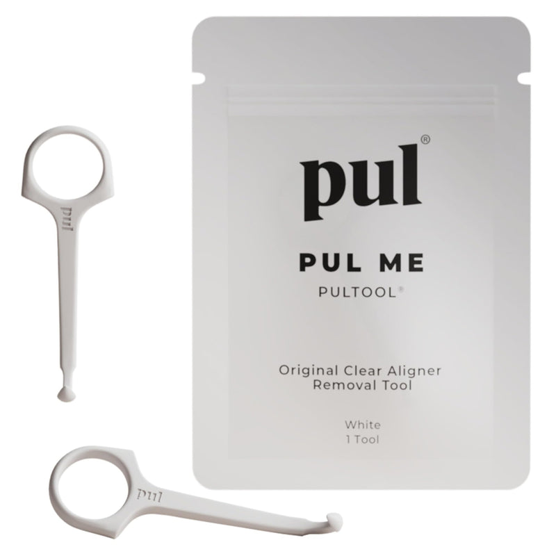 PUL Aligner Removal Tool - White | Safe and Hygienic Hook for Invisalign and Retainer | Gentle BPA Free Design for Everyday Use - Pack of 2 2 Pack