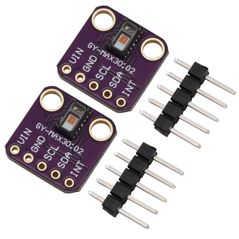 GY-MAX30102 Heartbeat Heart Rate Pulse Sensor Module for Detecting Blood Oxygen Concentration (Pack of 2)