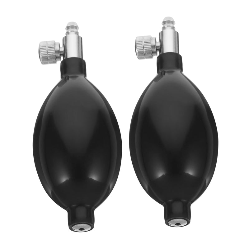 Garneck 2 x Manual Inflation Bulbs for Blood Pressure Monitor, Latex Ball with Air Valves, Accessories for Medical Applications and Home Use