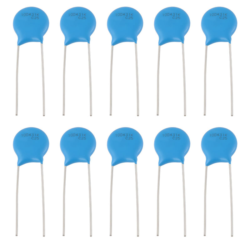 The Lord of the Tools 10pcs S10K275 B72210S0271K101 2 Pin Direct Entry Metal Varistor 275V AC 350V DC Electrical Industrial Equipment