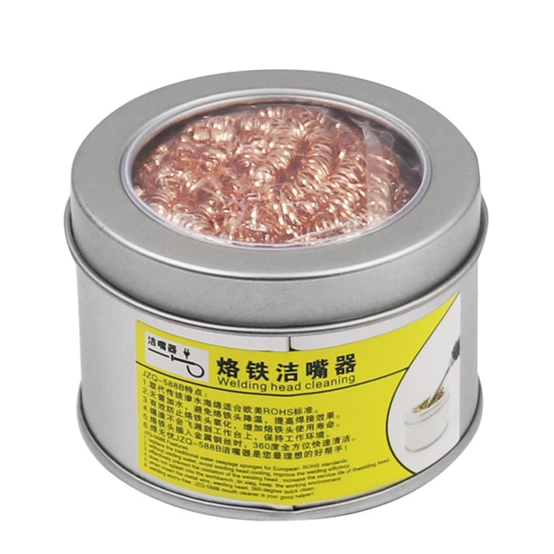 Haiki Metal Wire Cleaner Iron Soldering Waste Absorption Iron Cleaner Soldering Iron Tip Cleaner Storage