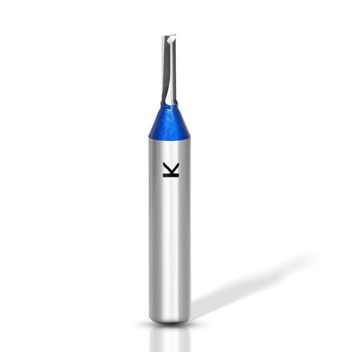 ASNOMY 3 mm Groove Cutter 8 mm Shank, Carbide Cutter Router Bits, Straight Wood Cutter Router Bit Set, Milling Tool for Woodworking 1 Stück--8xØ3x12mm