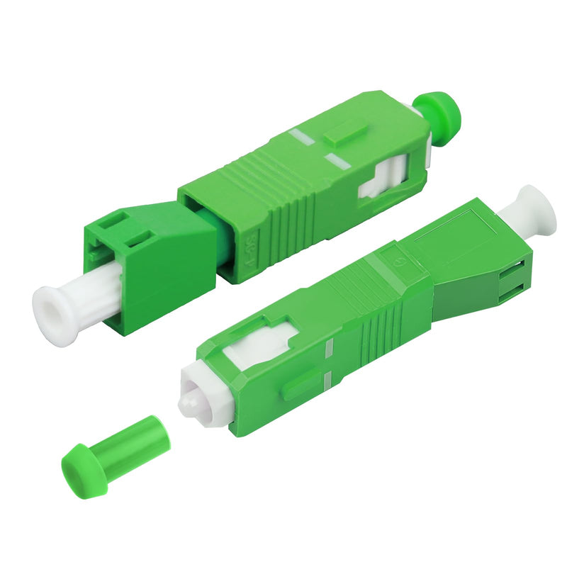 SC LC Adaptor, Fibre Optic Cable Adapter, SC/APC to LC/APC Male (Pack of 2) | Hybrid fibre optic adapter plug, low insertion loss, efficient and stable, compatible with fibre optic cable, distributor