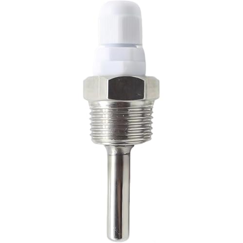 1 Piece Immersion Sleeve 1/2 V2A Stainless Steel Temperature Sensor Stainless Steel Immersion Sleeve 8 x 50 mm for Temperature Sensor in Heating Systems and Solar Systems
