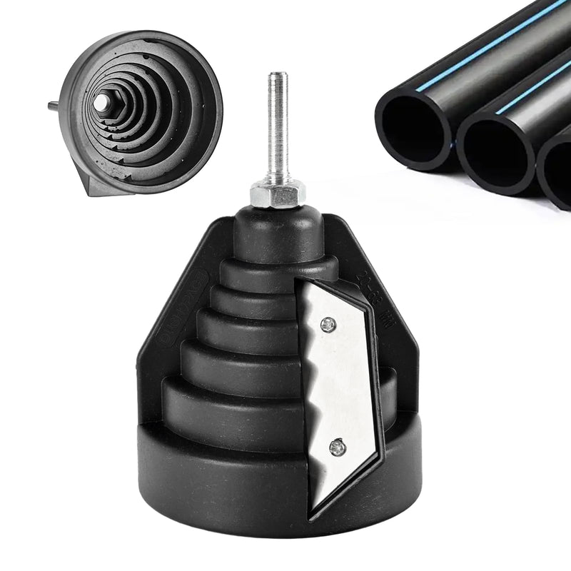 Pipe Deburring & Pipe Cutter Plastic - Hand Deburring for PE Pipe, PVC Pipe and PP Pipes (20-63 mm) - Pipe Deburring Tool for Plastic Pipes, PE Pipe Deburring