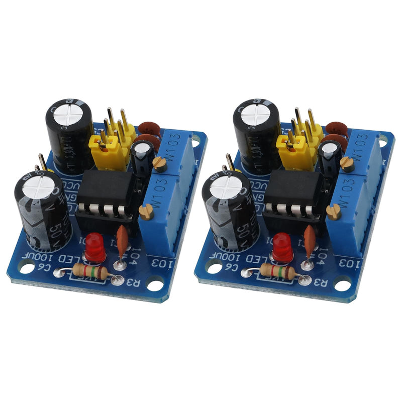 OTOTEC 2pcs NE555 Pulse Rate Generator PCB Module for Electronics Projects and Repairs