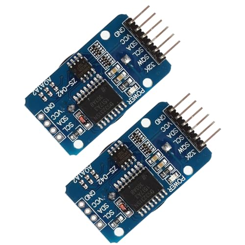 Real Time Clock RTC Module, AT24C32 I2C Module, RTC DS3231M I2C Real Time Clock, High Precision 24C32 Memory Clock Module, Compatible with I2C Real Time Clock, Real Time Clock RTC, Compatible with Arduino, Pack of 2