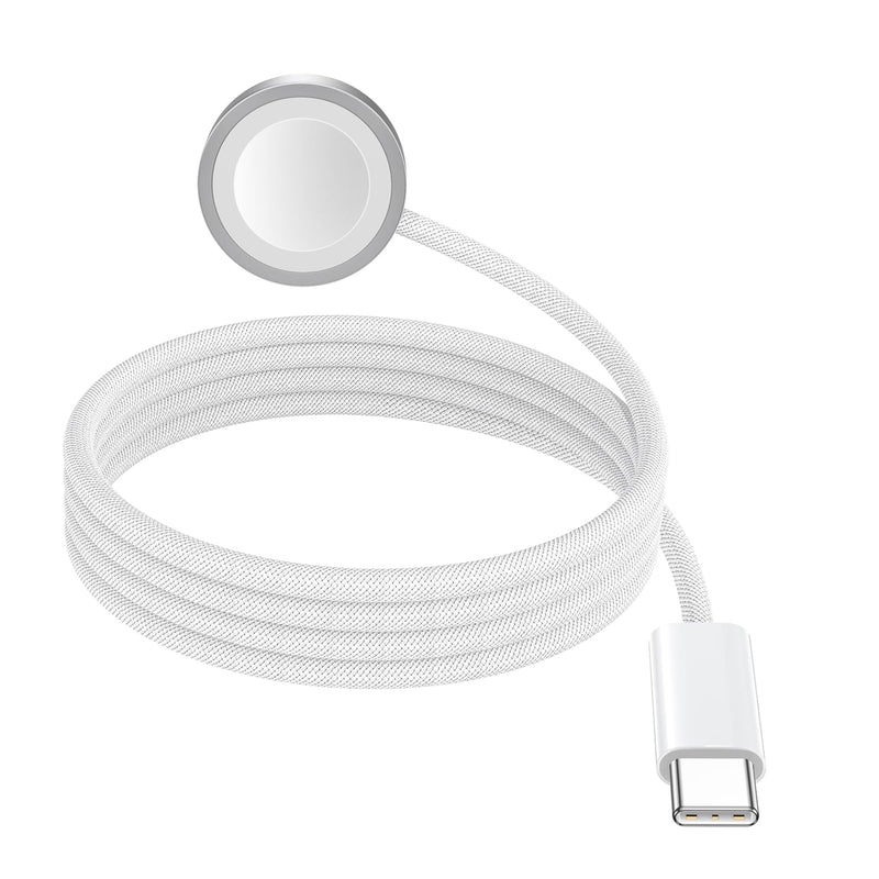 Charging Cable for Apple Watch USB C 1M, Magnetic Fast Charger Portable | Fast nylon charging cable charger for Apple Watch Series 10/9/8/7/6/SE/5/4/3 1 m