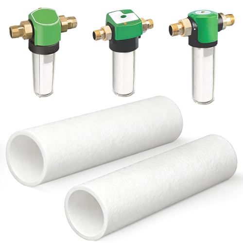 Ancable 2 x replacement filters for Grünbeck water filter FS 1 inch (50 µm without protective bell), house water filter, replacement candle filter for Grünbeck FS-B 1' and Boxer K/KD